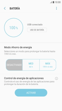 Pulsa el ajuste deseado.