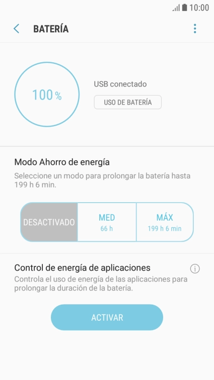Pulsa el ajuste deseado.