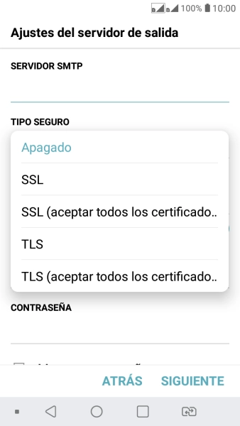 Pulsa Apagado para desactivar la función.