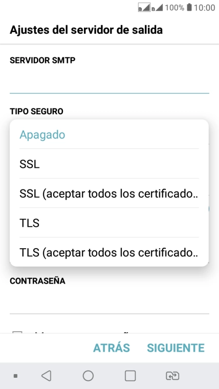 Pulsa Apagado para desactivar la función.