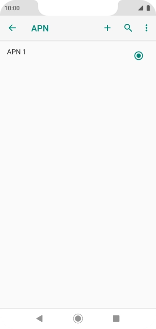 Pulsa el icono de nueva conexión de datos.