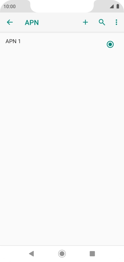 Pulsa el icono de nueva conexión de datos.