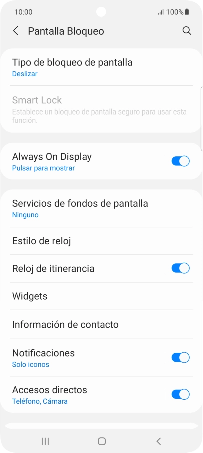 Pulsa Tipo de bloqueo de pantalla.