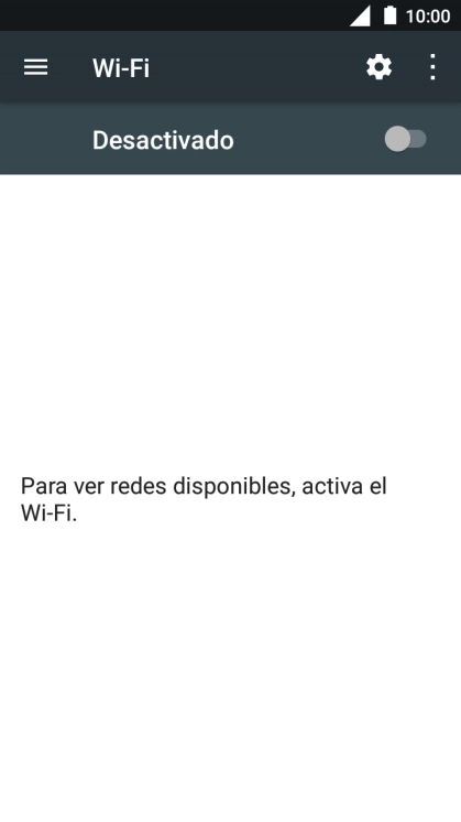 Pulsa el indicador para activar la función.