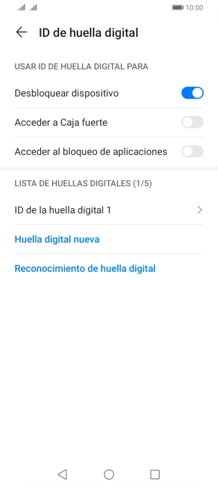 Pulsa  el indicador junto a los ajustes deseados para activarlos o desactivarlos.