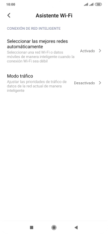 Pulsa Seleccionar las mejores redes automáticamente.