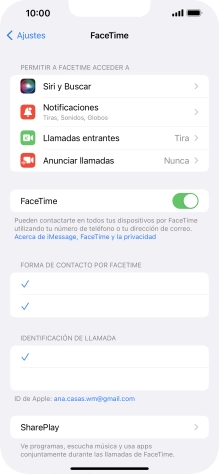 Pulsa el indicador junto a 