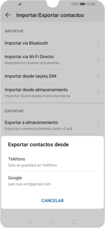 Pulsa Teléfono.