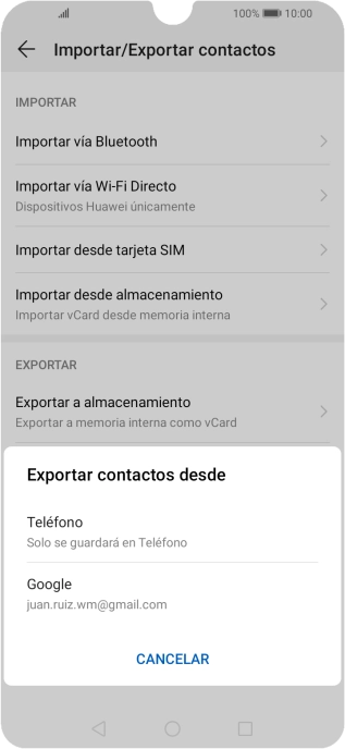 Pulsa Teléfono.