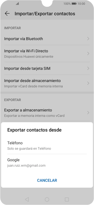 Pulsa Teléfono.