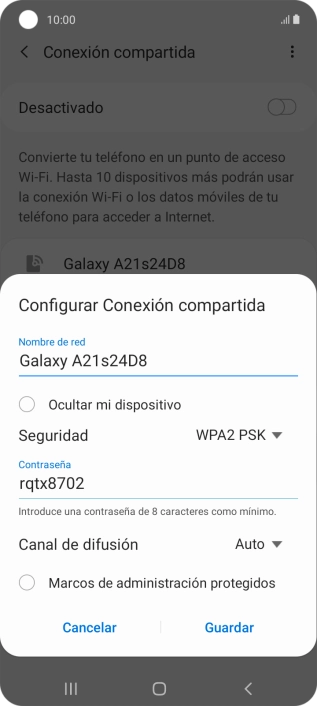 Pulsa en el campo bajo 