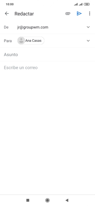 Pulsa Asunto e introduce el asunto deseado.