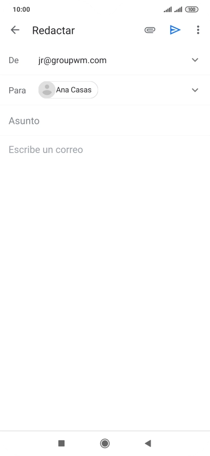 Pulsa Asunto e introduce el asunto deseado.