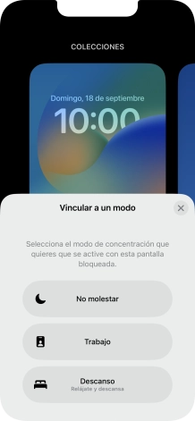 Pulsa un modo de concentración.