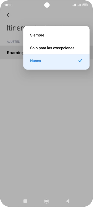 Pulsa el ajuste deseado para activar o desactivar la función.