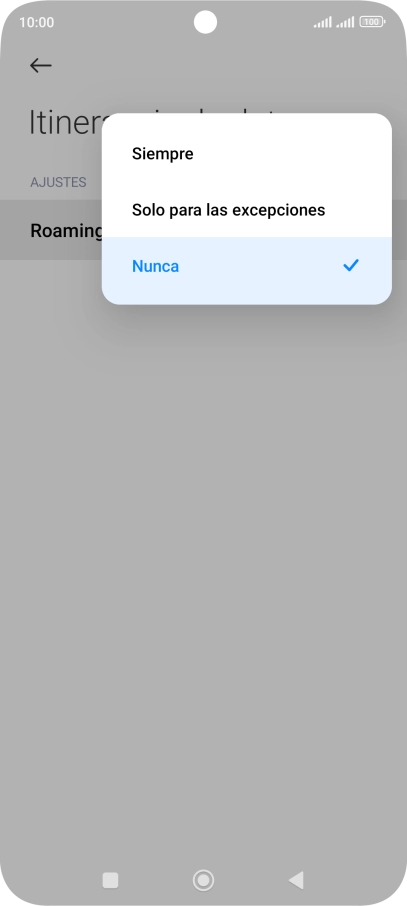 Pulsa el ajuste deseado para activar o desactivar la función.