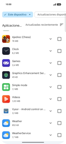 Pulsa la app deseada.