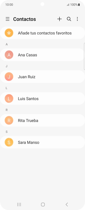 Desliza el dedo hacia la derecha desde la parte izquierda de la pantalla.