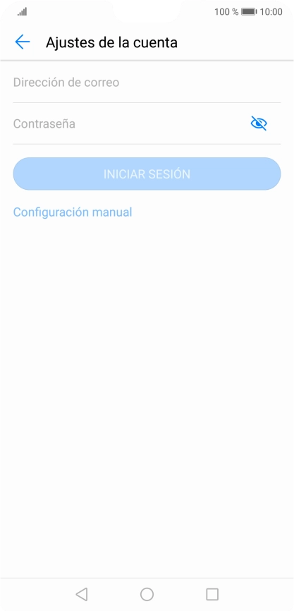 Pulsa Dirección de correo e introduce tu dirección de correo electrónico.