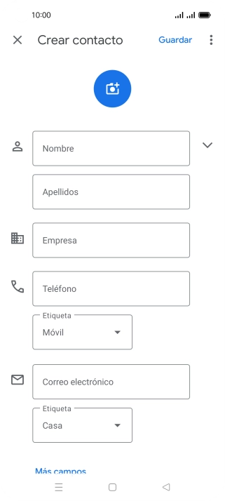 Pulsa Nombre e introduce el nombre deseado.