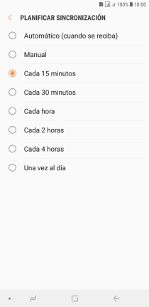 Pulsa el ajuste deseado.