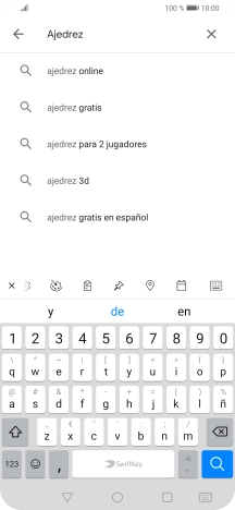 Introduce el nombre del tema o de la app y pulsa el icono de búsqueda.