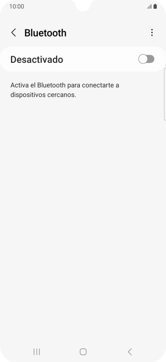 Pulsa el indicador para activar la función.