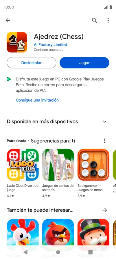 Pulsa la tecla de inicio para terminar y regresar a la pantalla de inicio.