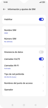 Pulsa el indicador junto a 