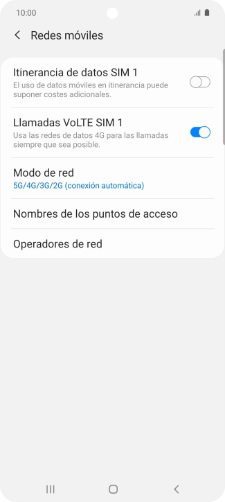 Pulsa Operadores de red.