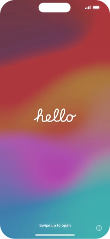 Desliza el dedo hacia arriba desde la parte inferior de la pantalla.
