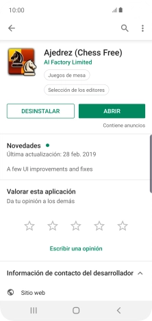 Pulsa DESINSTALAR.