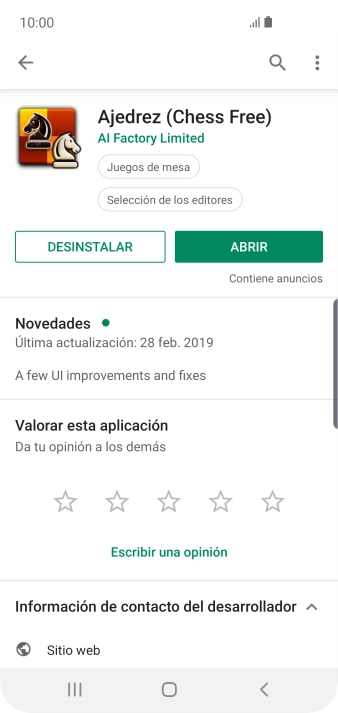 Pulsa DESINSTALAR.