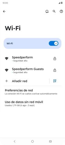 Pulsa la red wifi deseada.