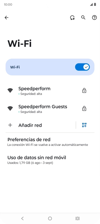 Pulsa la red wifi deseada.