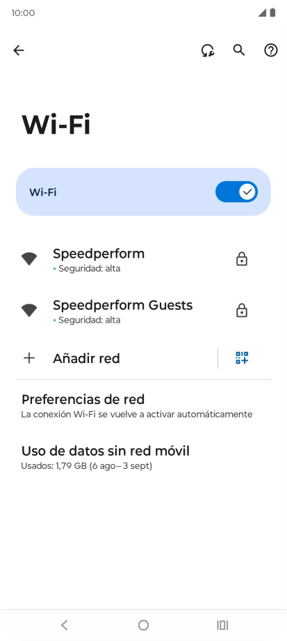 Pulsa la red wifi deseada.
