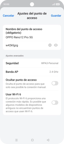 Pulsa en el campo de la contraseña e introduce una contraseña.