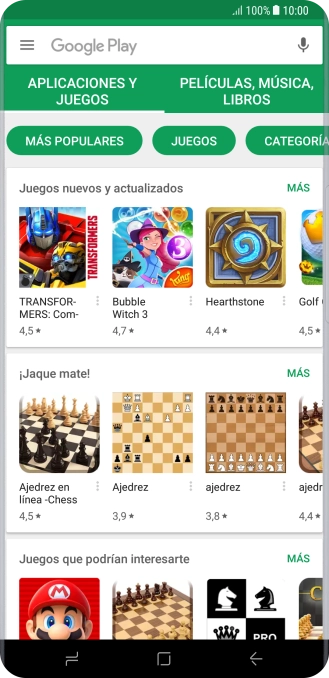 Desliza el dedo hacia la derecha desde la parte izquierda de la pantalla.