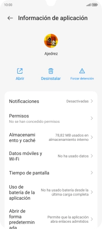 Pulsa Almacenamiento y caché.