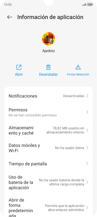 Pulsa Almacenamiento y caché.