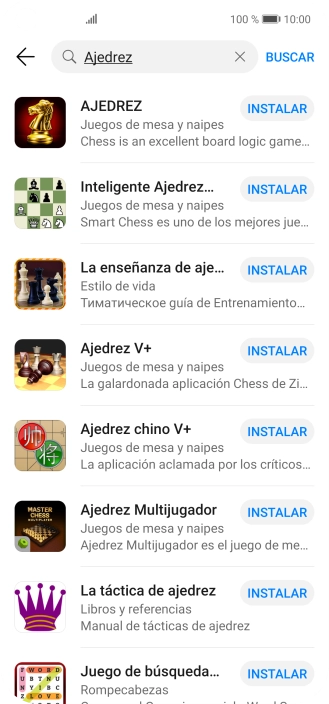 Pulsa la app deseada.