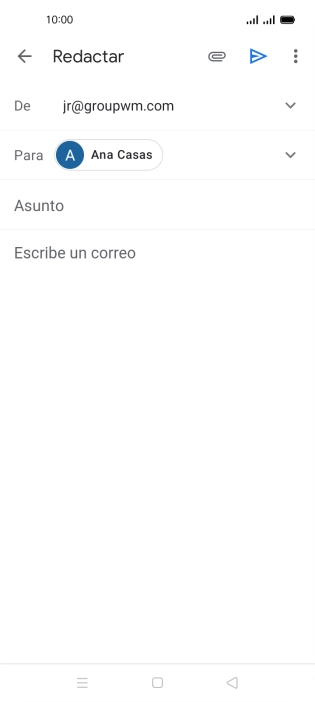 Pulsa Asunto e introduce el asunto deseado.