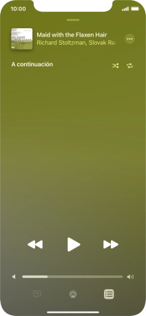 Pulsa el icono de reproducción aleatoria para activar o desactivar la función.