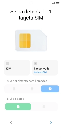 Pulsa la flecha hacia la derecha.