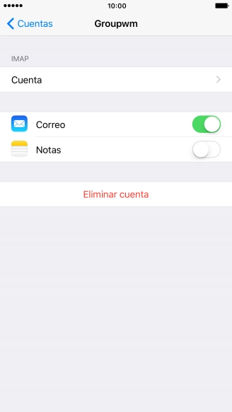 Pulsa Cuenta.