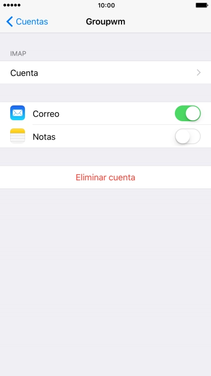 Pulsa Cuenta.