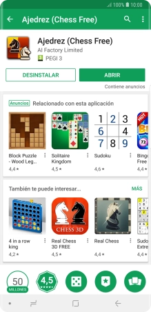 Pulsa la tecla de inicio para terminar y regresar a la pantalla de inicio.