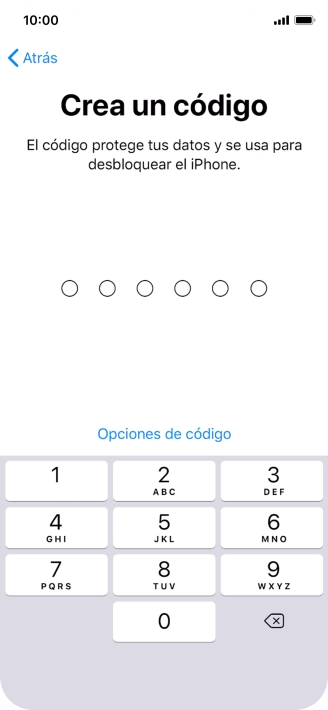 Pulsa Opciones de código.