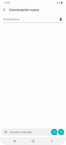 Pulsa en el campo de búsqueda e introduce las primeras letras del nombre del destinatario deseado.