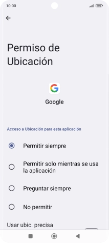 Pulsa el ajuste deseado.